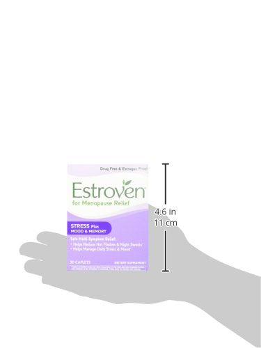 Estroven Mood Boost For Menopause Relief - 30 Ct. - Clinically Proven Ingredients That Help Manage Mood Swings, Night Sweats & Hot Flash Relief - Drug-Free and Gluten-Free