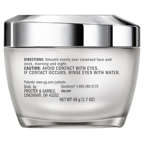 Olay Collagen Peptide Face Moisturizer, Firm - Plump - Hydrate, Fragrance Free Cream with Vitamin B3+, 1.7 oz