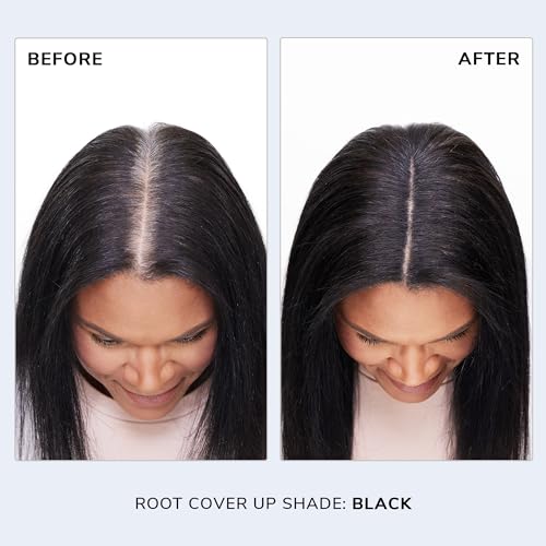COLOR WOW Root Cover Up, Black – Instant Grey Coverage and Temporary Touch-Up, Water and Sweat Resistant, No mess Award-Winning Formula