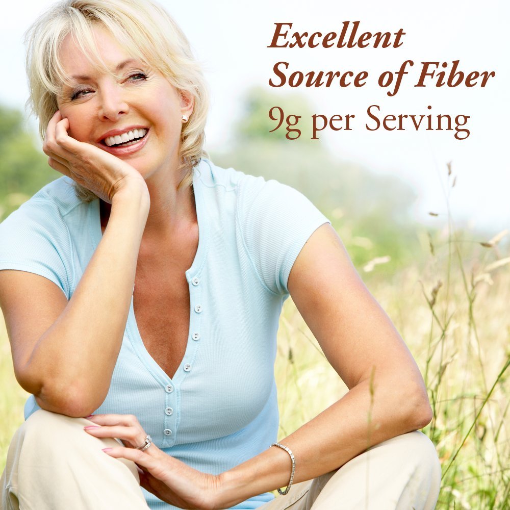 Garden of Life Raw Organic Fiber Powder, 30 Servings, 15 Organic Superfoods, Probiotics, Omega-3 ALA, Soluble and Insoluble Fiber for Regularity, Psyllium Husk Free