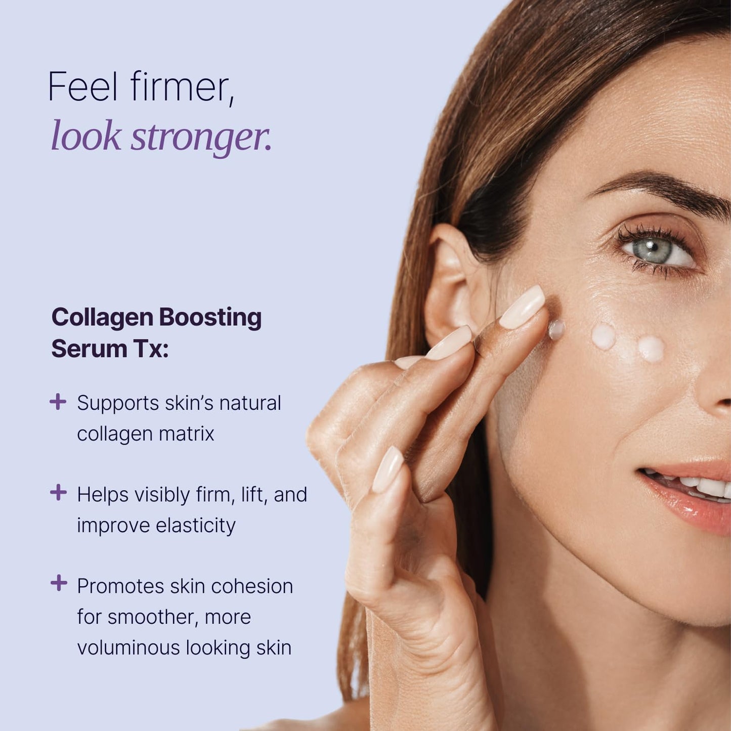 SUM OF ALL Collagen Boosting Serum Tx for Face with Vegan Peptides, Hydrating, Skin Tightening and Firming, Fragrance-Free, Menopause Skincare for Women, 1.0 fl oz