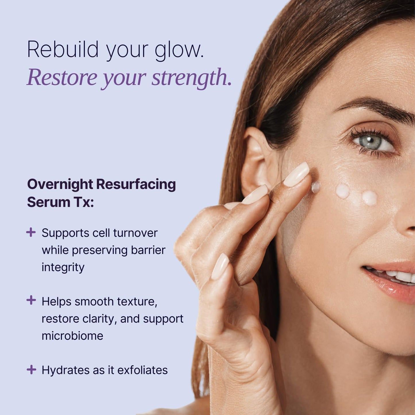 SUM OF ALL Overnight Resurfacing Serum Tx for Face with AHA Glycolic Acid and Pineapple Enzyme for Skin Toning, Texture, and Dullness, Fragrance-Free, Menopause Skincare for Women, 1.0 fl oz