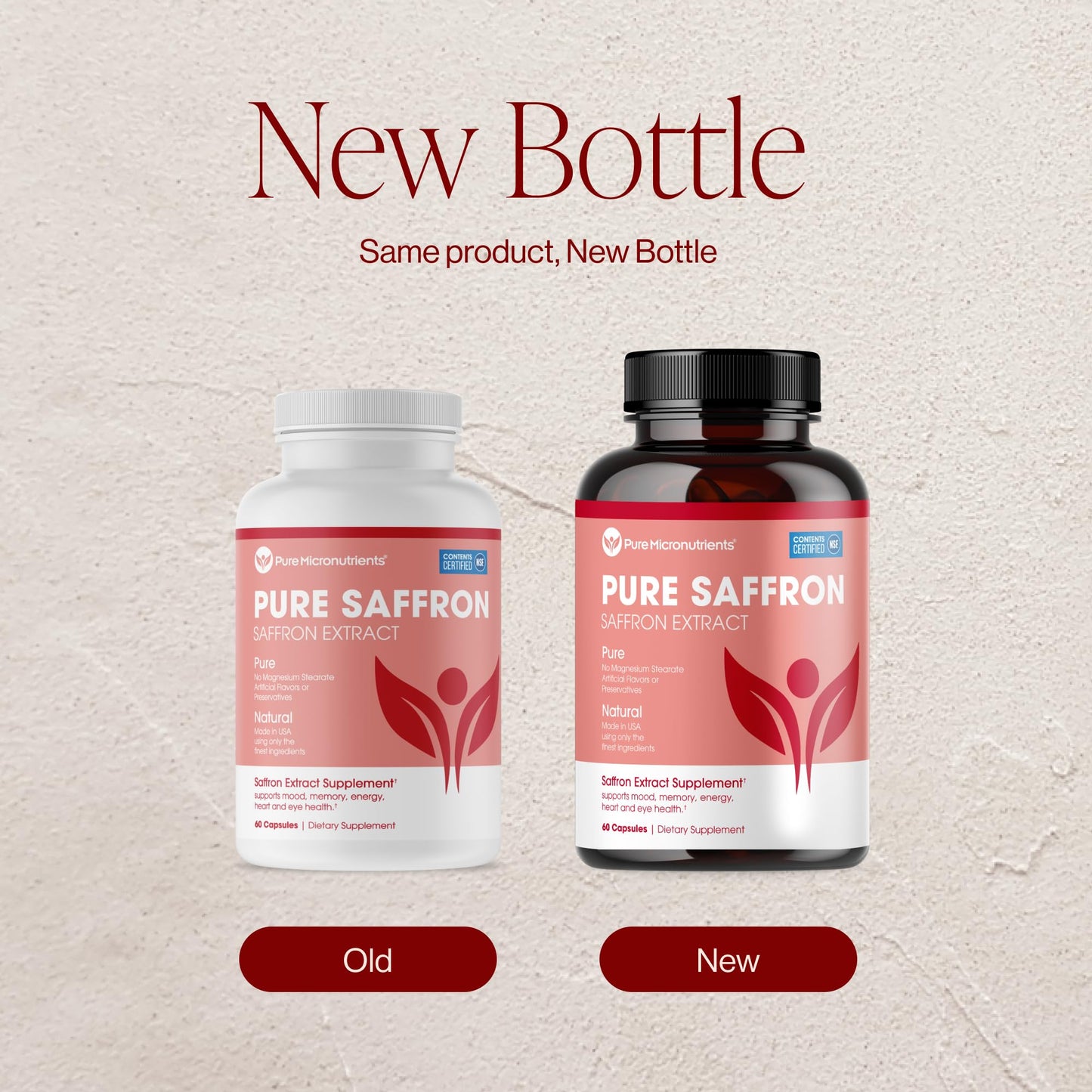 Saffron Supplements - 100% Pure Saffron Extract Capsules - Boost Energy & Mood, Support Eye & Heart Health