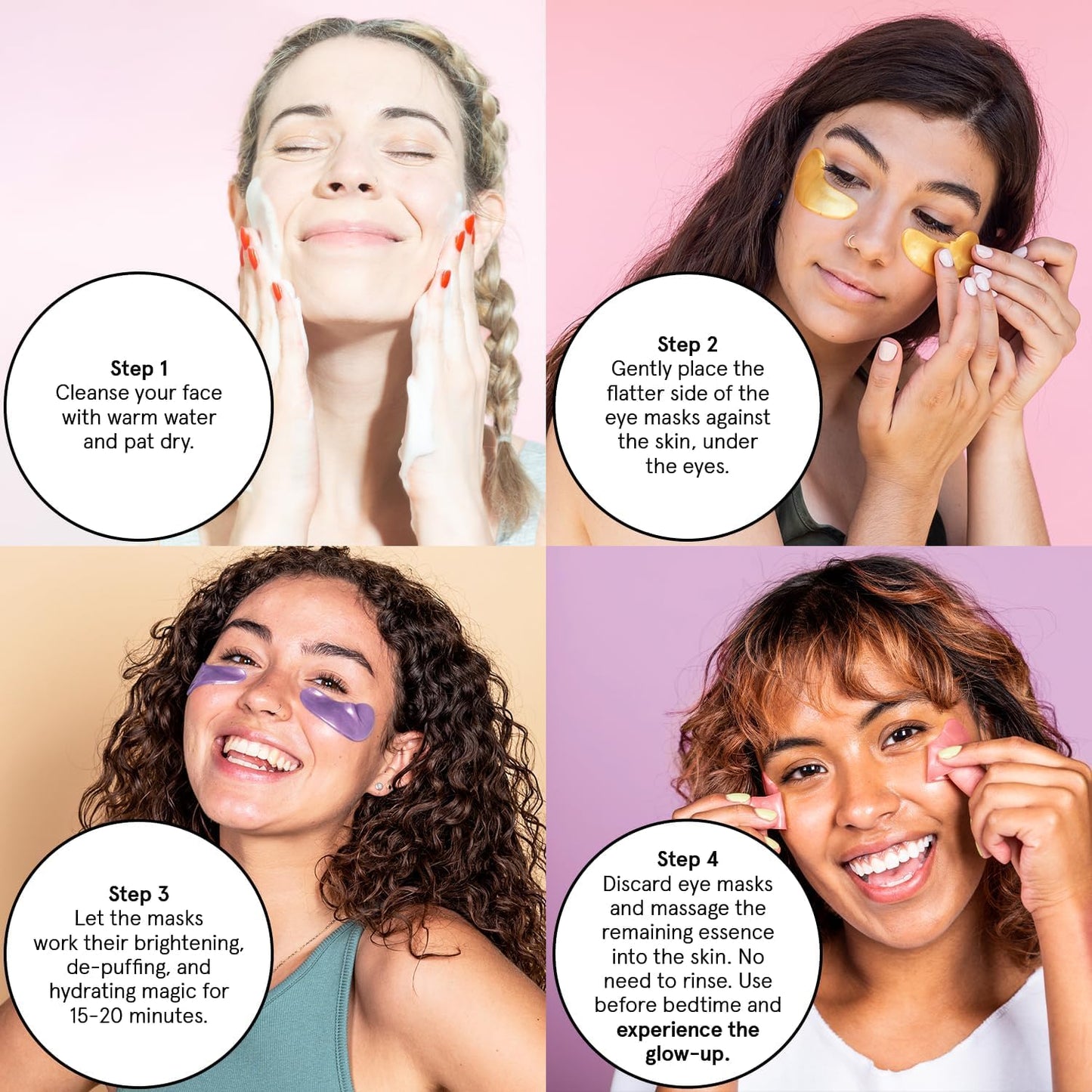 grace & stella Caffeine Under Eye Patches - Awakening Eye Patches for Puffy Eyes and Dark Circles - Under Eye Mask Patches with Niacinamide & Hyaluronic Acid - Vegan, Cruelty-Free, 24 Pairs