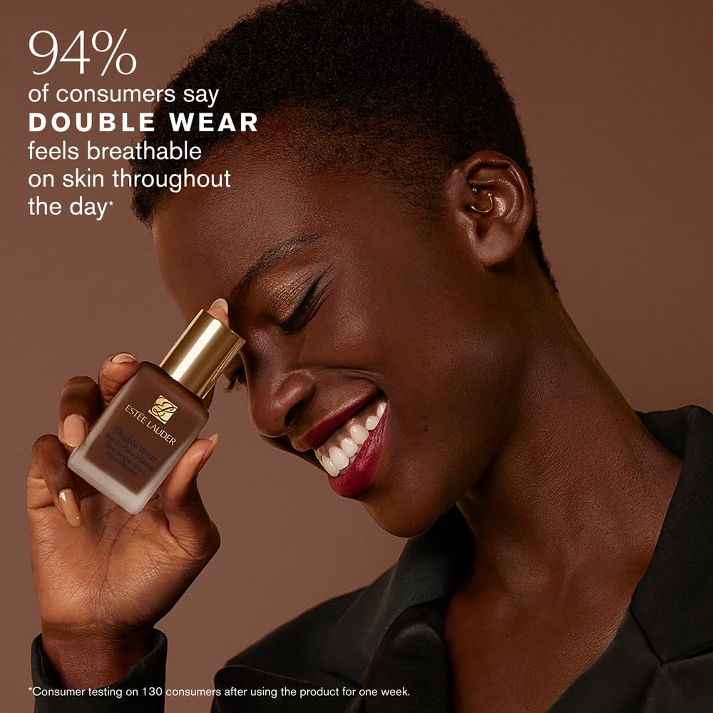 Estée Lauder Double Wear Stay-in-Place 24-Hour Long-Wear Matte Foundation, 1.0 fl oz, 3W1 Tawny