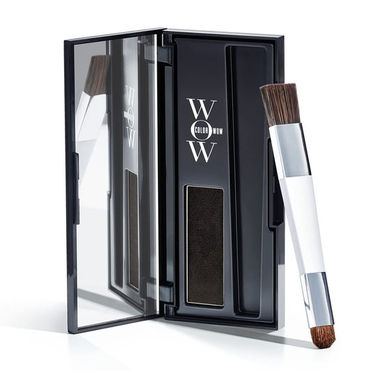 COLOR WOW Root Cover Up, Black – Instant Grey Coverage and Temporary Touch-Up, Water and Sweat Resistant, No mess Award-Winning Formula