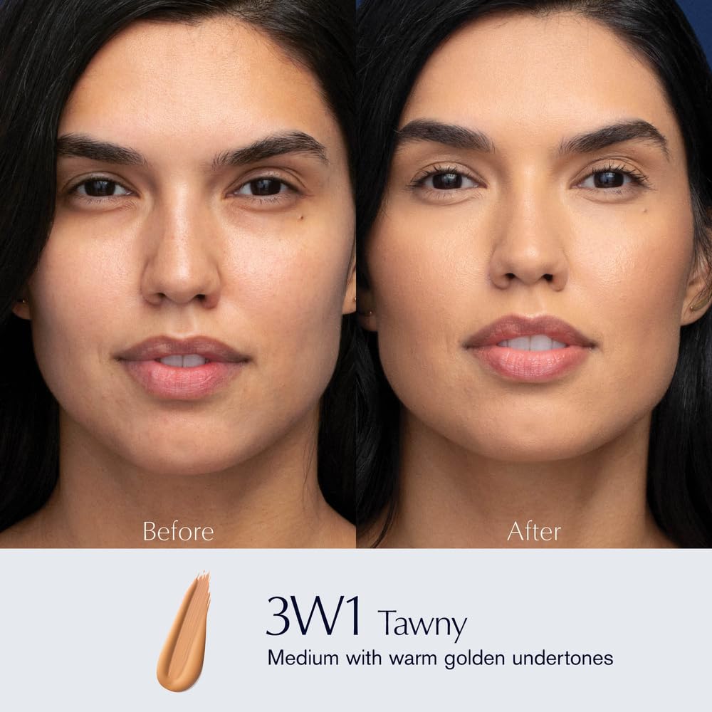 Estée Lauder Double Wear Stay-in-Place 24-Hour Long-Wear Matte Foundation, 1.0 fl oz, 3W1 Tawny