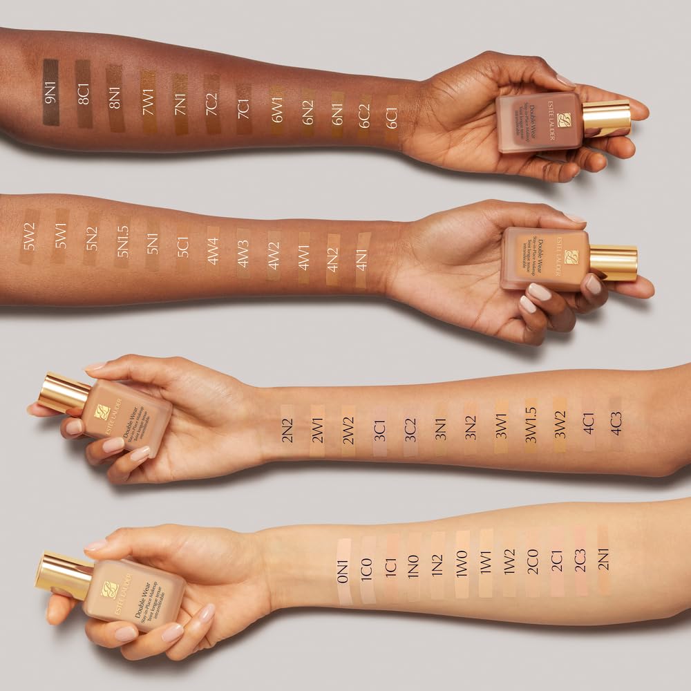 Estée Lauder Double Wear Stay-in-Place 24-Hour Long-Wear Matte Foundation, 1.0 fl oz, 3W1 Tawny