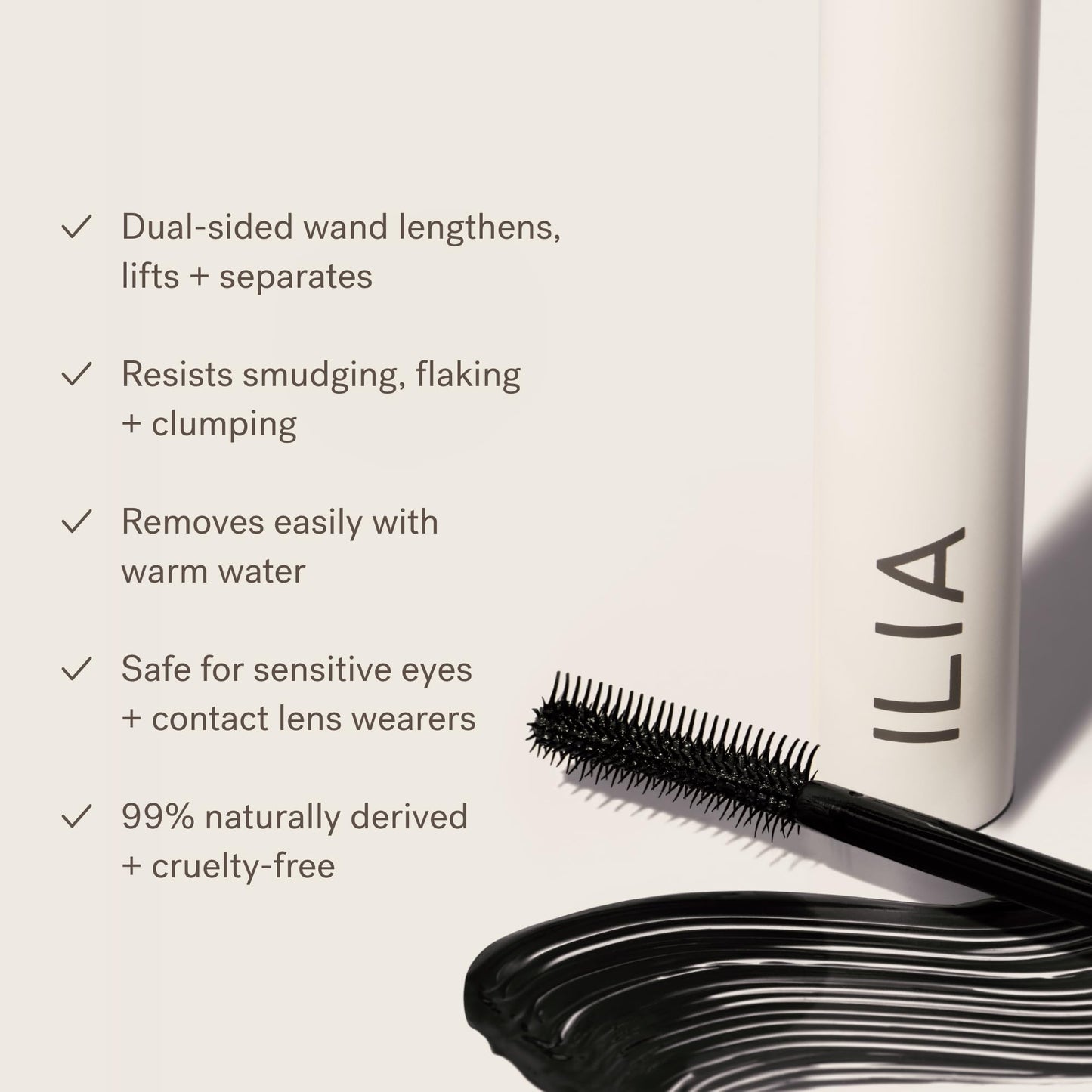 ILIA - Limitless Lash M ascara | Non-Toxic, Cruelty-Free, Lightweight & Nourishing, Flake + Smudge-Resistant, Clean Mascara, Ophthalmologist-Tested, Safe For Sensitive Eyes