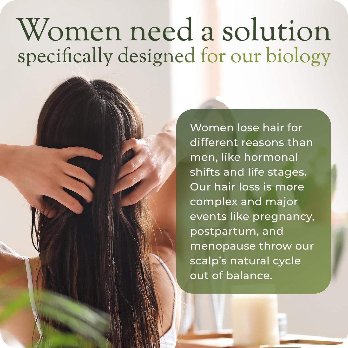 regener8 Hair & Scalp Oil for Women – Essential & Carrier Oil Blend for Hormone-Related Thinning & Loss – Natural Support for Postpartum, Menopause & Chronic Stress